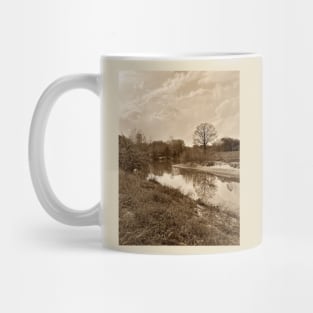 A River in Texas in Sepia Mug